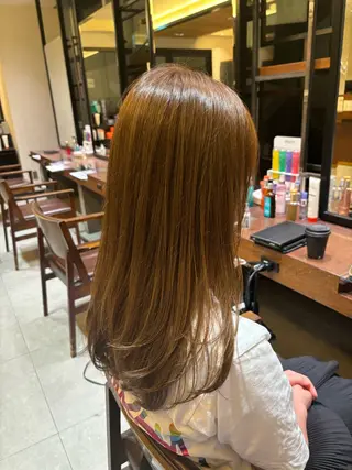 ロング カラー 縮毛矯正/髪質改善 ルクア9F/小倉悠佑のヘアスタイル