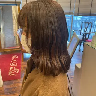 ミディアム 【美ボブ.艶カラー. 梅田茶屋町】midoのヘアスタイル