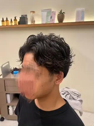 ショート パーマ メンズ 髪質改善/縮毛矯正 艶髪🔥高杉のヘアスタイル