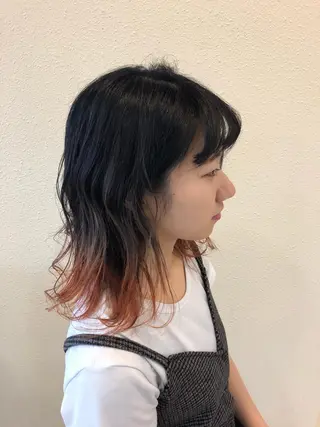 セミロング 中川 茜里のヘアスタイル