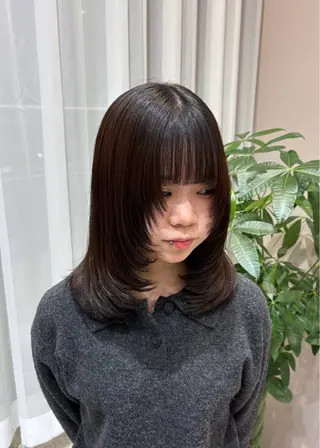 ミディアム yuka/ ヘアセットのヘアスタイル