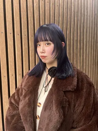 ミディアム カラー ブリーチなしカラー/ パーマ/おとは🦖♡のヘアスタイル