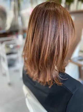 ミディアム カラー 伊丹Pilina 山田のヘアスタイル