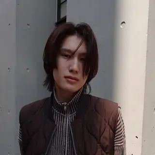 ミディアム カラー パーマ ヘアアレンジ メンズ メンズバレイヤージュ 🌫ハイライトのヘアスタイル