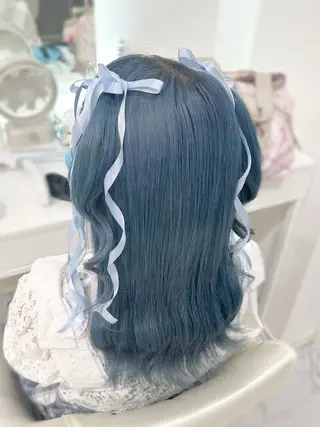 セミロング ヘアアレンジ ヘアセット専門店 Rのヘアスタイル