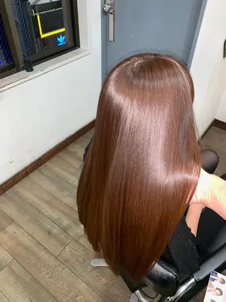 ロング 縮毛矯正/髪質改善 井上智秀のヘアスタイル