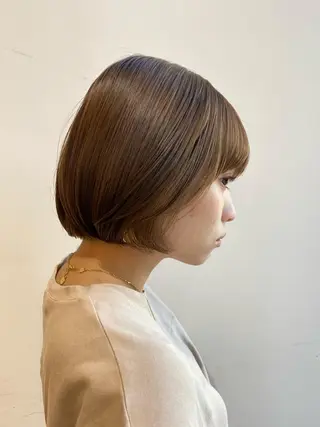 ミディアム 似合わせ艶髪カラー ❤️ハダユミのヘアスタイル