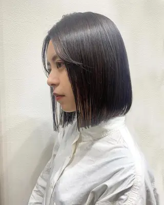 ミディアム カラー まろやか透明感カラー ♡MANAのヘアスタイル