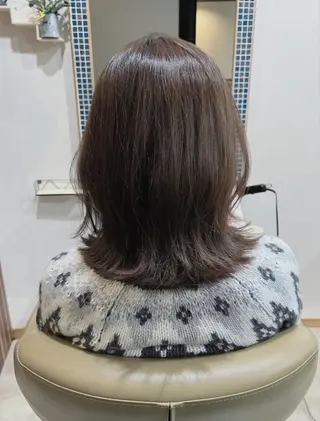 ミディアム カラー 五反田　美容院☆張 明星☆韓国ヘアのヘアスタイル