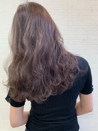 ロング カラー 立川 奈那子のヘアスタイル