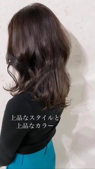 セミロング 【美髪矯正特化】 ズケヤマのヘアスタイル