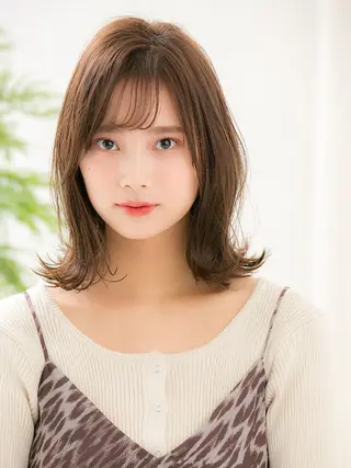 セミロング カラー パーマ ネイル "オトナ髪”/ LAKA TOCCAのヘアスタイル