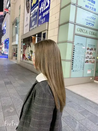 ロング カラー 松﨑 亜々人のヘアスタイル