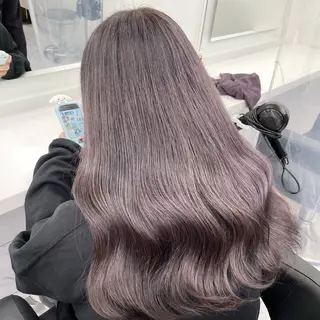 ロング カラー ヘアアレンジ 韓国レイヤー＆ピンク 艶髪🩶maikoのヘアスタイル