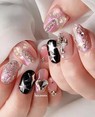 ネイル 3dパーツ/流行り 👧shushu❤️のネイルデザイン