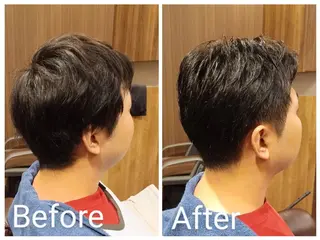 メンズ ミディアム BARBERSTAG 上拂恭平のヘアスタイル