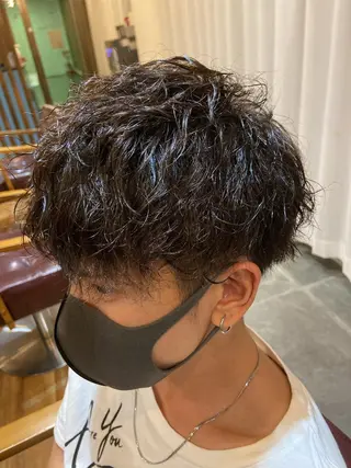 パーマ メンズ 西田 莉緒のヘアスタイル