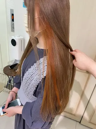 ロング カラー 透明感カラー 古山 結季🌙🖤のヘアスタイル