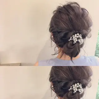 ヘアアレンジ ブリーチ/ハイトーン 天童市/SERINAのヘアスタイル