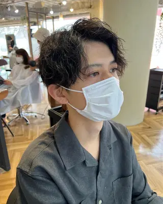 パーマ メンズ AITOKYO横浜 吉山和希のヘアスタイル