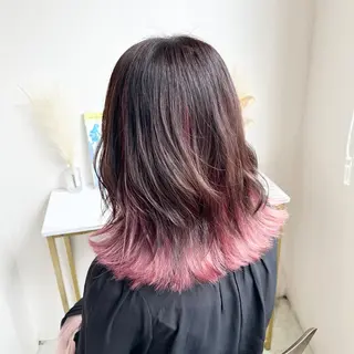 セミロング カラー 髪質改善/韓国ヘア 顔まわり特化yutoのヘアスタイル
