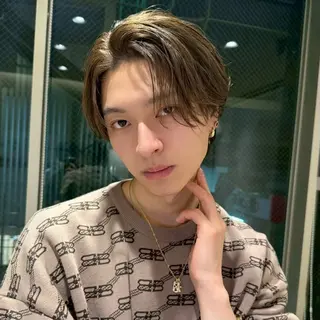 ショート カラー パーマ メンズ クボリョウ 吉祥寺/韓国ヘアのヘアスタイル