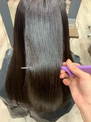 ロング カラー たなか りなのヘアスタイル