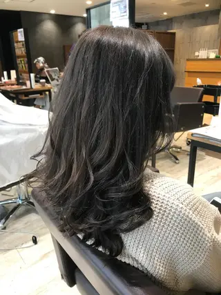 ロング カラー パーマ ヘアアレンジ メンズ キッズ ネイル マツエク・マツパ EnBlesS西宮 マンツーマン神道有基のヘアスタイル