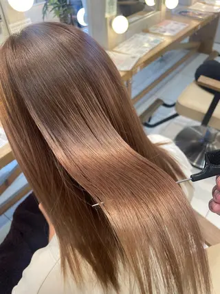 セミロング 本厚木パーマ&ブリー チMEN'Sショートのヘアスタイル