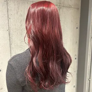 ロング カラー 🤡暖色レイヤー 🤡みさきのヘアスタイル