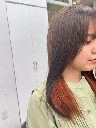 カラー 透明感ベージュ🤎 ナチュラルレイヤーのヘアスタイル