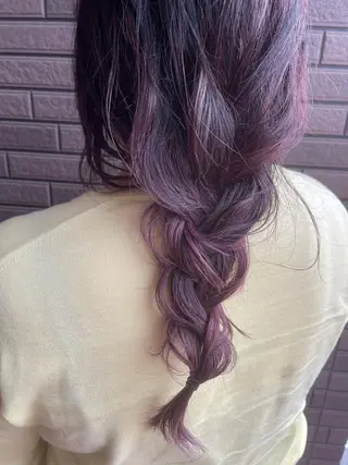 ロング カラー ヘアアレンジ 北九州美容室 🕊️わかな✂︎のヘアスタイル