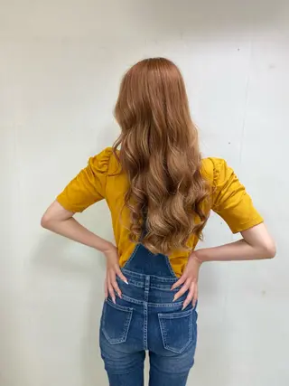 セミロング カラー ヘアアレンジ メンズ ネイル マツエク・マツパ アイブロウ 🧡可愛い色落ち🧡 ハイトーン特化🧡のヘアスタイル