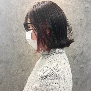 ミディアム 所渉/韓国レイヤー /ウルフカットのヘアスタイル