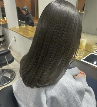 ミディアム カラー akane/ボブ /ブラウンベージュのヘアスタイル