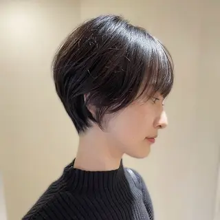 ショート 前髪XP／艶カラー ／🎀Ayuka🎀のヘアスタイル