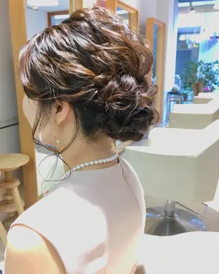 ヘアアレンジ 安永 涼のヘアスタイル