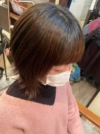 ミディアム hair make echo滿木あい花のヘアスタイル