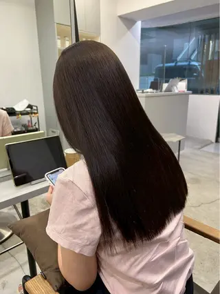 ロング パーマ ハイトーンカラー が絶対可愛い✨泰聖✨のヘアスタイル