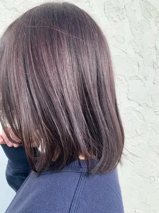 ミディアム カラー カワサキ マホのヘアスタイル