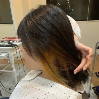 セミロング カラー 大政源氏🌈✨ Genjiのヘアスタイル