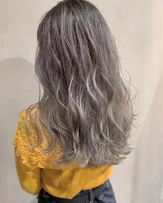 セミロング カラー パーマ 酸性縮毛矯正のプロ 杉山玲介のヘアスタイル