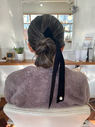 ロング ヘアアレンジ Kazaoka Saraのヘアスタイル