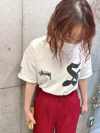 ショート カラー パーマ kaho🧸 / 大人styleのヘアスタイル