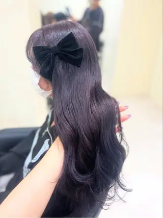 カラー ベージュ・ラベンダー カラー🎀りりのヘアスタイル