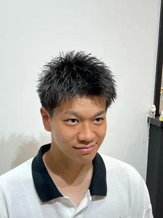 ショート メンズ メンズ特化パーマ &カラー🔥小倉大和のヘアスタイル