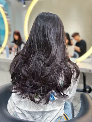 ミディアム コウスケ/ ハイトーン/韓国ヘアのヘアスタイル