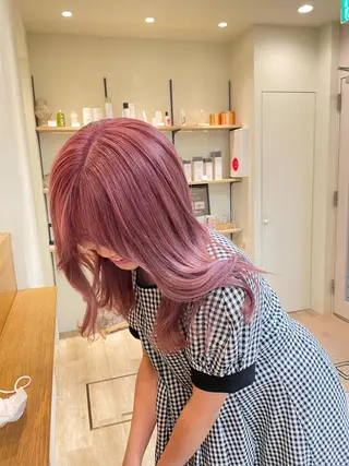 セミロング solo店長 大橋康智のヘアスタイル