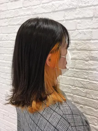 ミディアム 傷んだ髪をサラサラに 曲がる縮毛矯正◎高岡のヘアスタイル