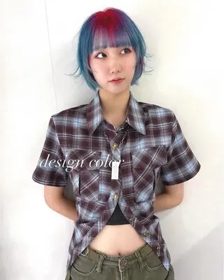 ショート カラー ✨武内凌太✨ 複雑履歴/ムラ修正のヘアスタイル